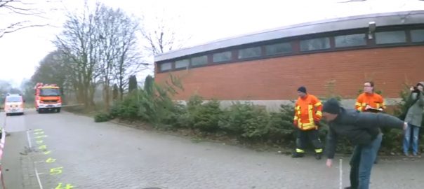 Foto: Videoausschnitt Weihnachtsbaumweitwurf 2018